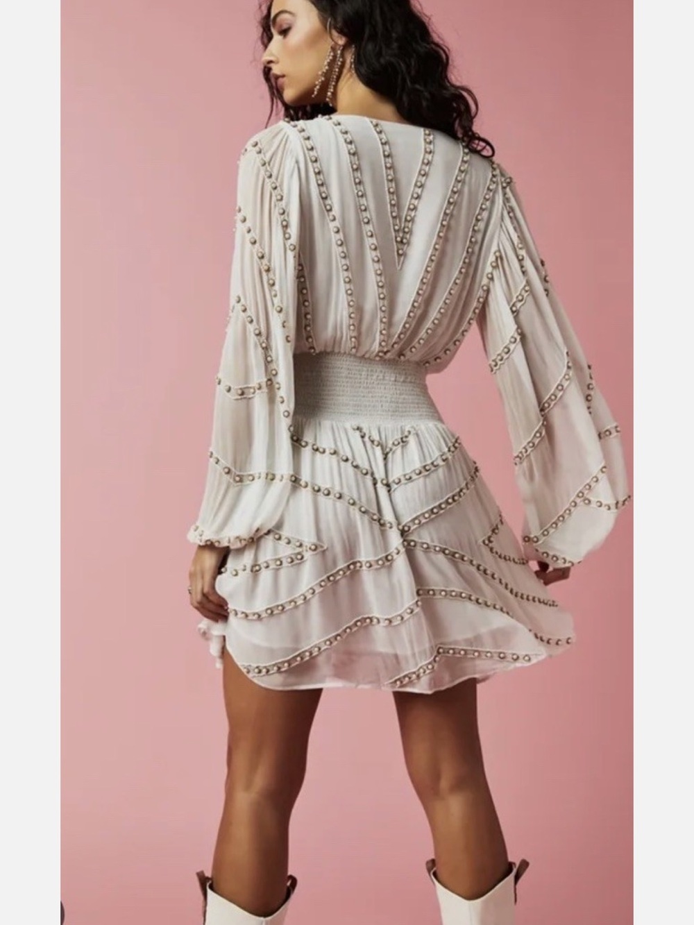 Jen's Pirate Booty for Free People Odyssey Beaded Mini Dress - Picture 6 of 8